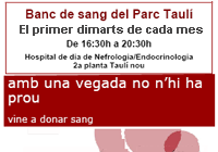 Banc de sang del Parc Taul&iacute;