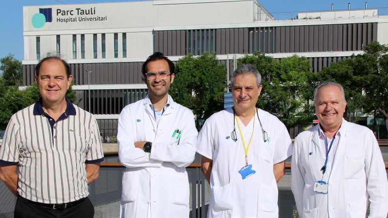 De izquierda a derecha, los doctores Eugenio Berlanga, Jesús Muñoz, Francisco Campos y Joan Prats