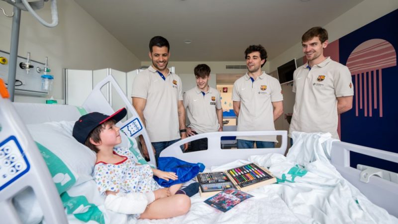 Visita jugadors hoquei FC Barcelona