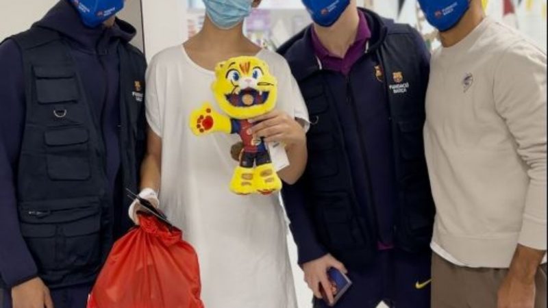 Visita jugadors Barça