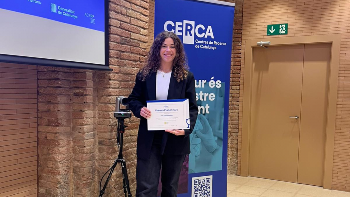 La investigadora Aina Areny, guardonada en els Premis Pioner 2025 per la seva tesi doctoral