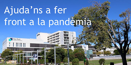 Enllaç a Ajuda'ns a fer front a la pandèmia